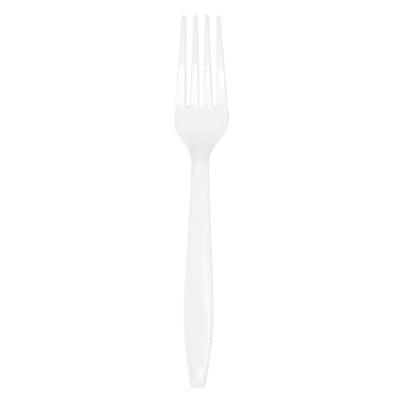 Touch Of Color White Plastic Forks, 7", 288PK 010460
